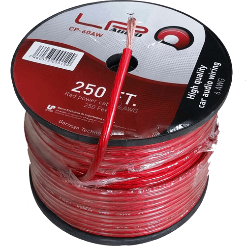 CP-60AW-1 Pie Cable Potencia # 6 Rojo Cp-60Aw - Imagen 1