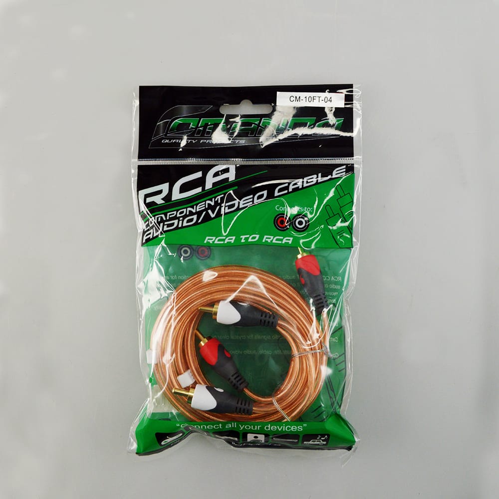 CM-10FT-04-1 Cable Audio 10" RCA COMANDO CM-10FT-04 - Imagen 1