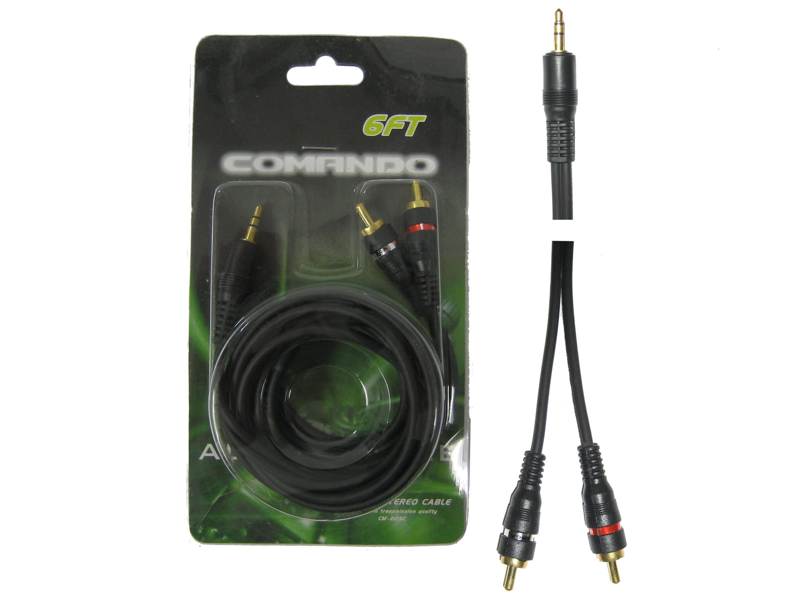 CM-209-1 Cable de Audio 3.5 A 2Rca Comando Cm-209 - Imagen 1
