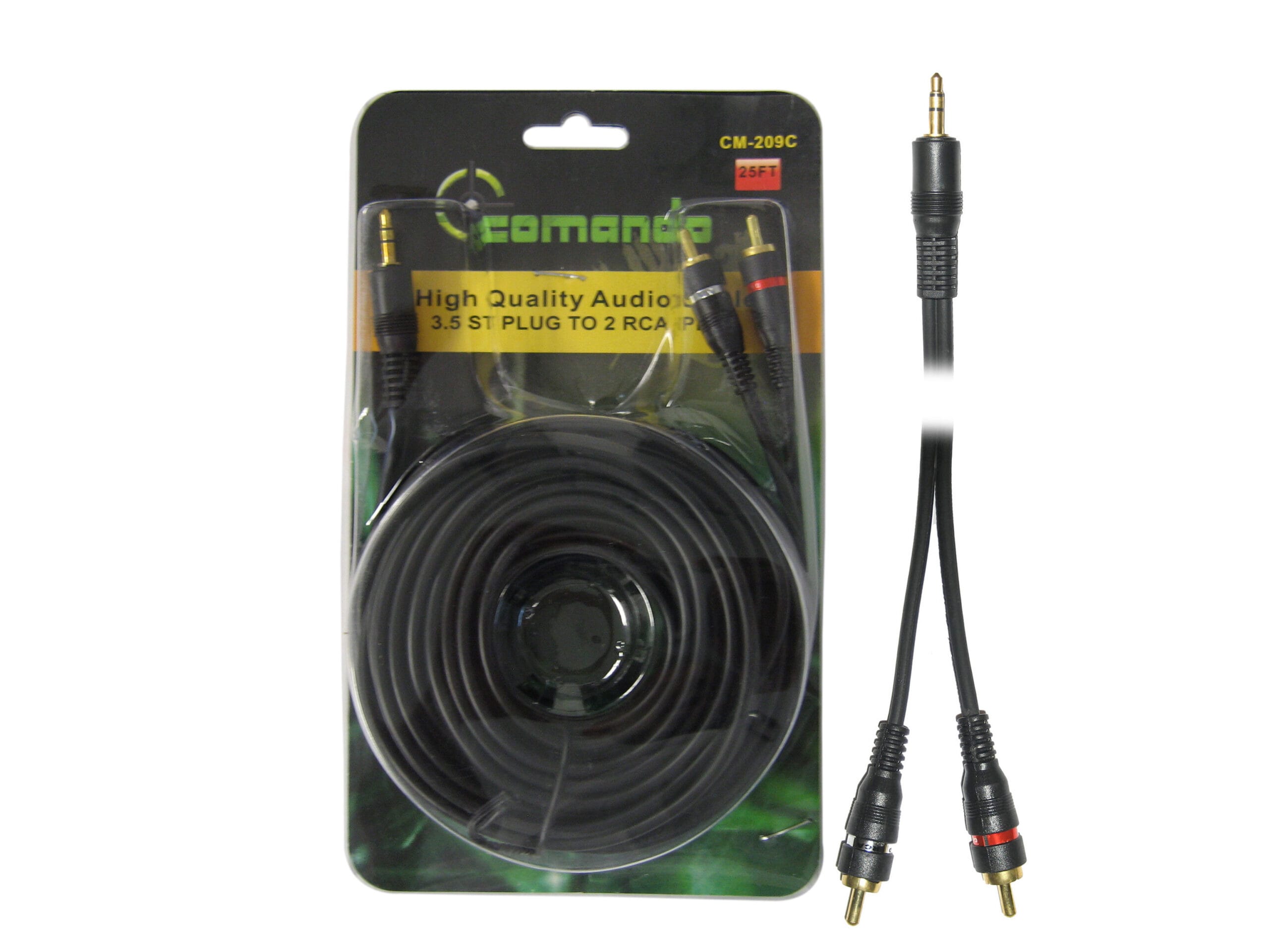 CM-209C/25FT-1 Cable Audio 3.5 A Rca 25 Pie Comando Cm-209C/25Ft - Imagen 1