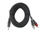 Cable Audio 3.5 a 2 RCA 6 pie COMANDO CM-6FT-01