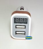 Cargador Usb con Medidor de Voltage Audiomax  Ax-Vol