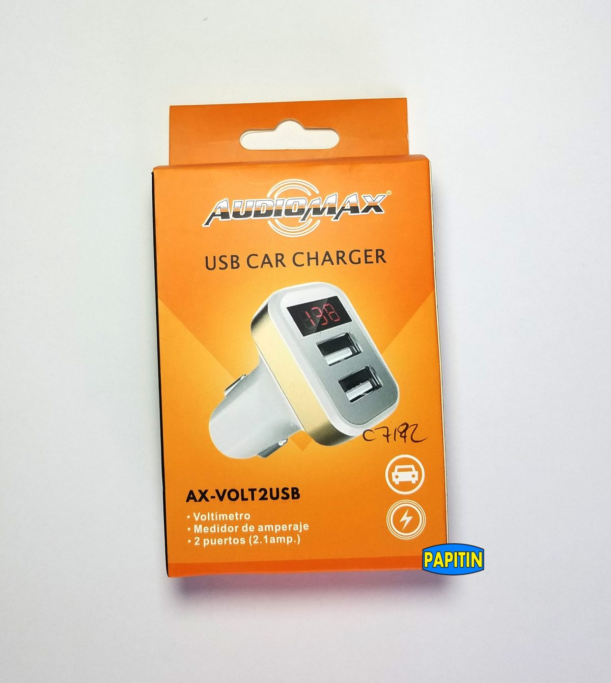 Cargador USB con medidor de Voltage AUDIOMAX  AX-VOL - Imagen 4