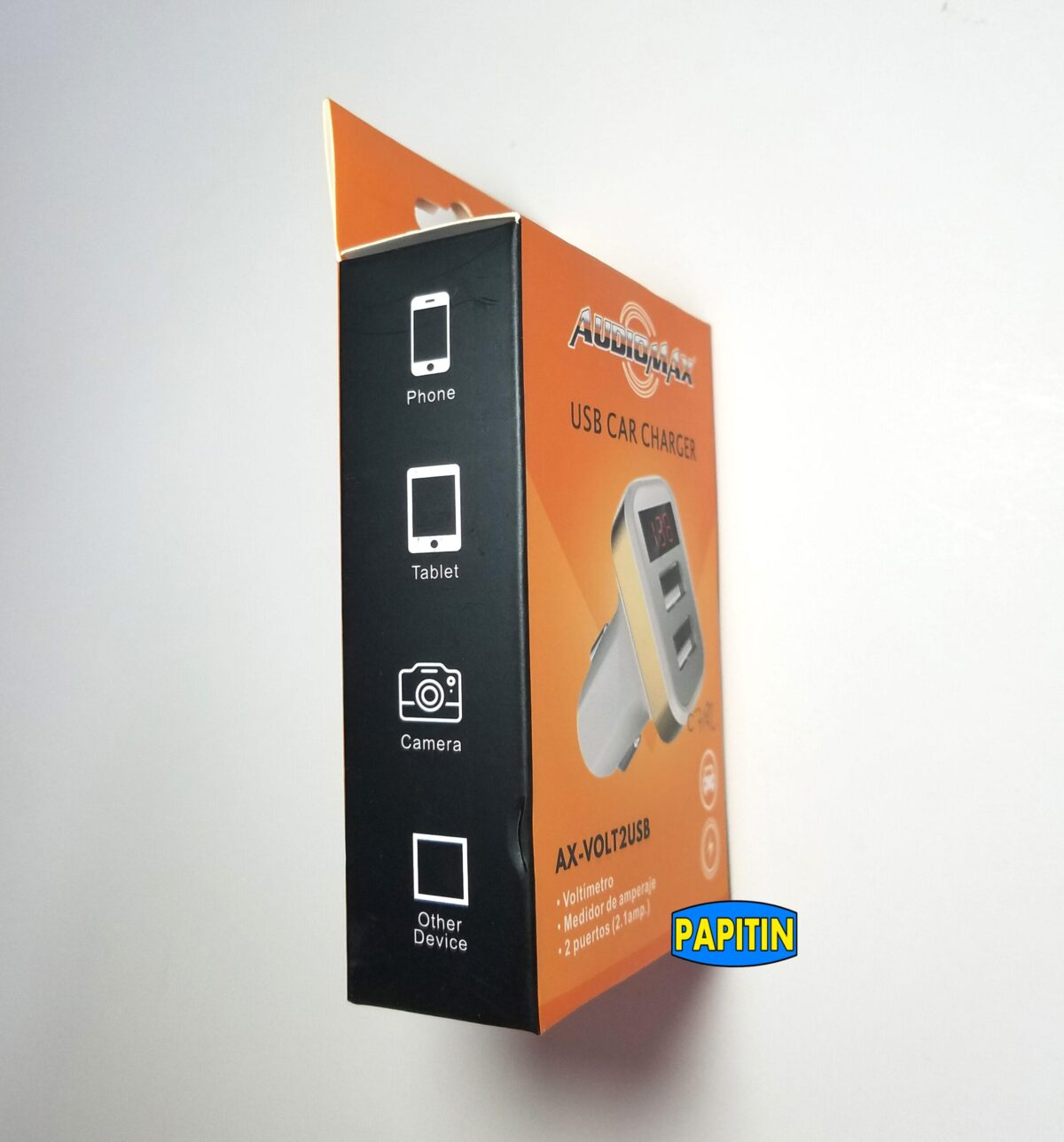Cargador Usb con Medidor de Voltage Audiomax  Ax-Vol - Imagen 5