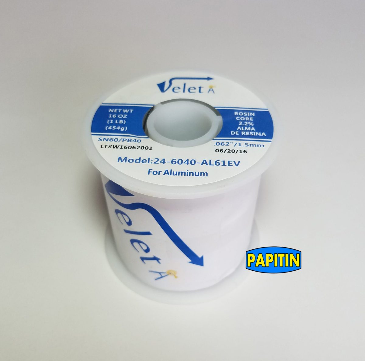 Rollo de estaño Alum. 1 Libra 1.5mm EN-ALUMINIO-1LB - Imagen 2