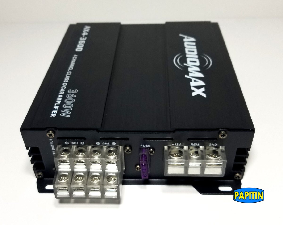 Planta Digital Amplif 4ch AUDIOMAX  AX4-3600 - Imagen 3