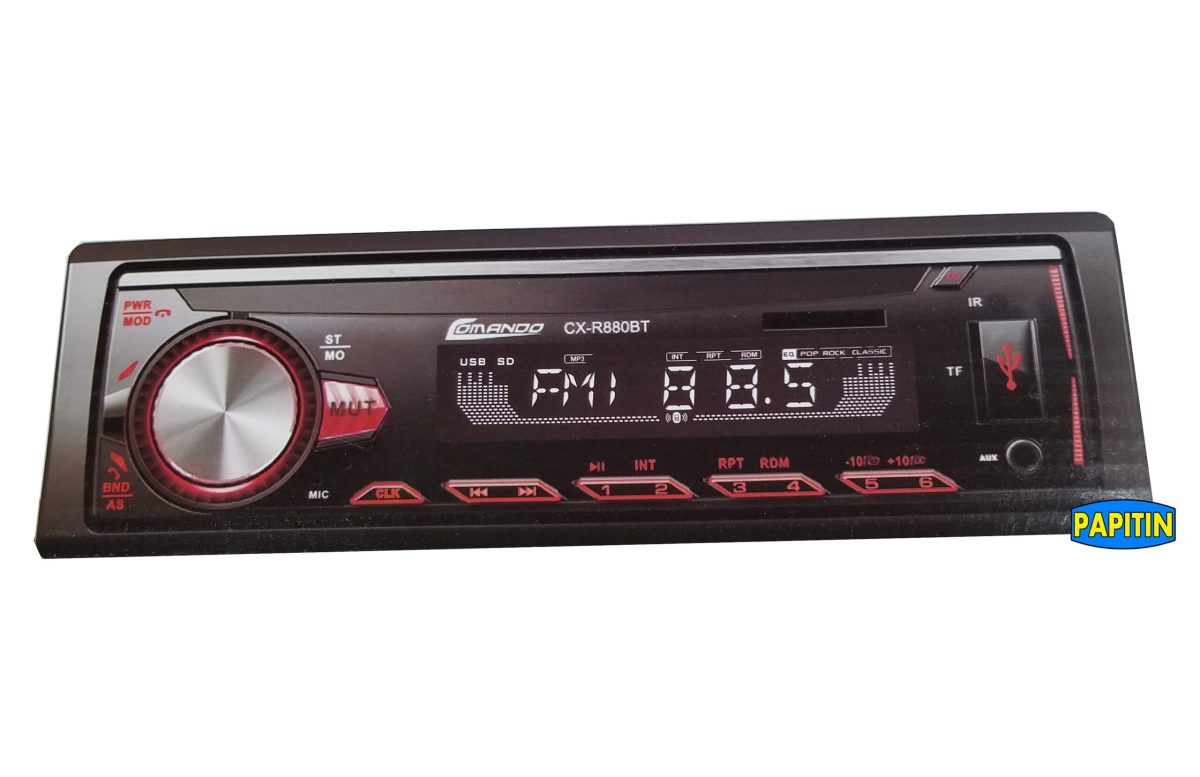 Radio Auto USB SD BL FM COMANDO  CX-R880BT - Imagen 3