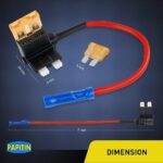 Portafusibles Adaptador de Doble Circuito para Vehic - Imagen 4