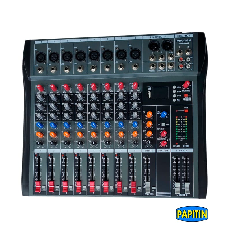 SUPRA 8-1 Mixer Consola 8Ch Promax - Imagen 1