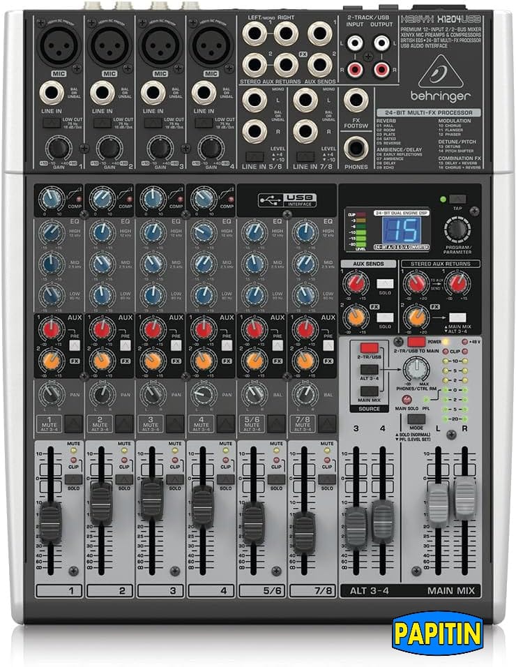 X1204USB-1 Consola Mixer de 8 Canales Behringer - Imagen 1