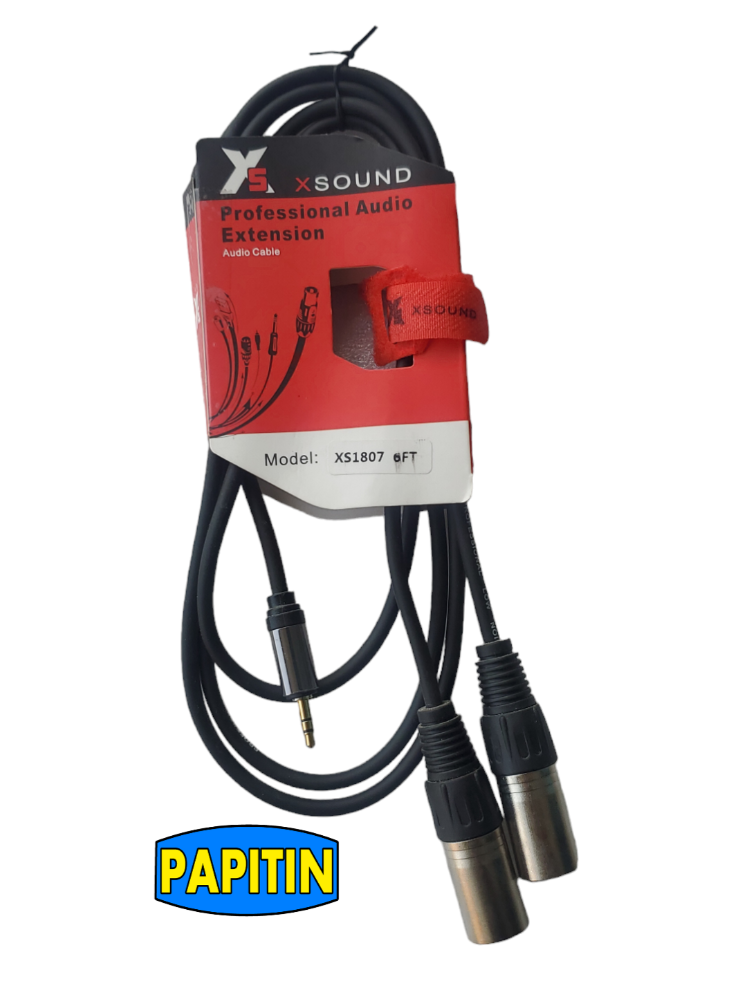 XS1807-6FT-1 Cable 3,5 a 2 XLR Macho X5 SOUND - Imagen 1