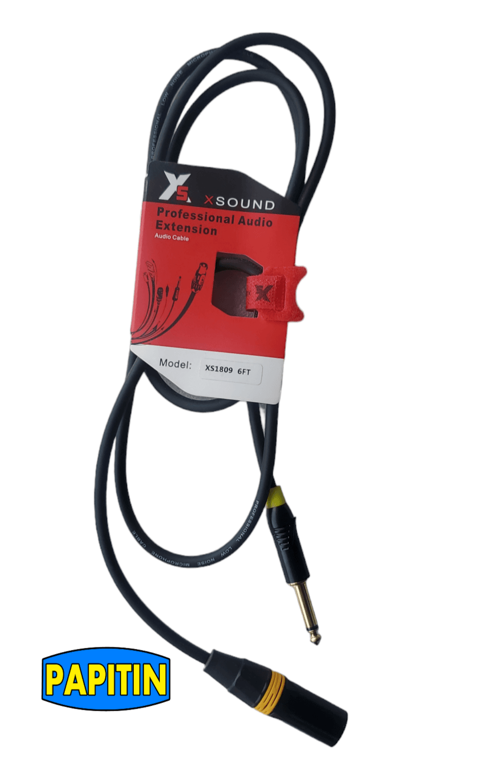 XS1809-6FT-1 Cable 1/4 A Xlr Macho X5 Sound de 6 Pie - Imagen 1
