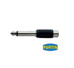 Plug Adaptador 1/4 mono a RCA Plastico   P-222