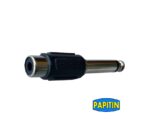 Plug Adaptador 1/4 mono a RCA Plastico   P-222 - Imagen 2