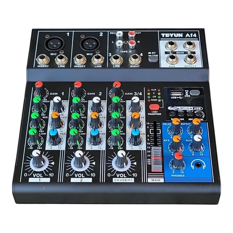Mixer Consola 4Ch. BLuethooth  TEYUN